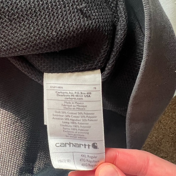 Carhartt Men’s Zip-Up Sweatshirt/Jacket (Size 4XL) - Picture 10 of 10